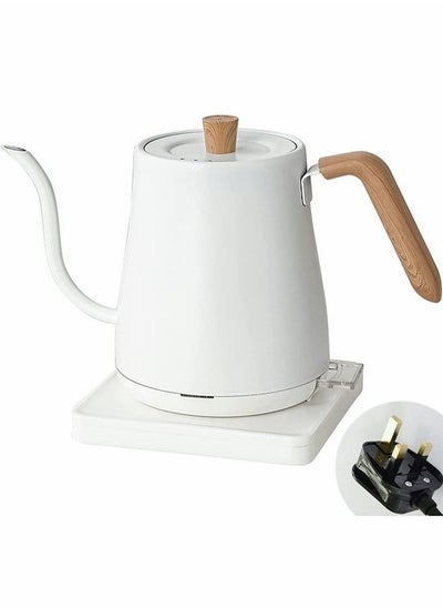 Buy Electric Gooseneck Kettle - Pour-Over Coffee and Tea Pot, Stainless Steel, Quick Heating, 1 L 1000W TLY-KH301 White in Saudi Arabia