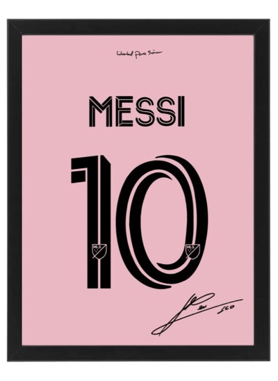 اشتري Messi Inter Miami CF Autographed Poster with Frame 30x40cm في الامارات