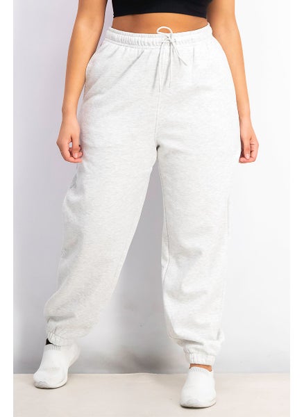 اشتري Women Pull,On Drawstring Jogger Pant, Light Grey Heather في الامارات