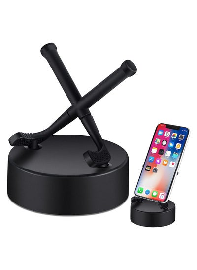 Buy Hockey Cell Phone Stand, 1 Pcs Universal Smartphone Holder Hockey Puck Phone Stands for Desk Accessories Home Office Desktop, Winter Hockey Gifts, Compatible with Most Mobile Phones in UAE