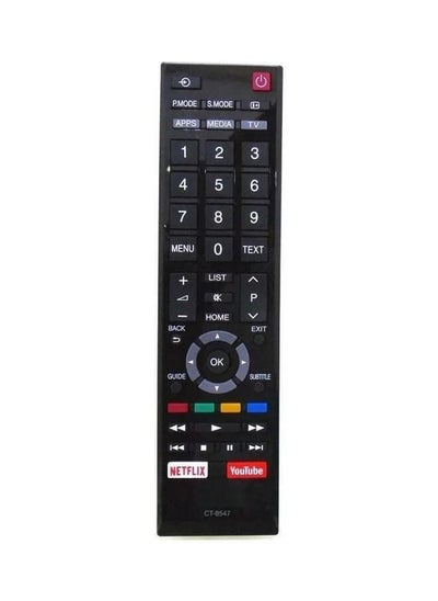 اشتري New Replacement Remote Control For Toshiba 3D Smart Led Lcd Tv 42Rv635Db 40Lv665Db 42Av635Db Ct-8547 Black في الامارات