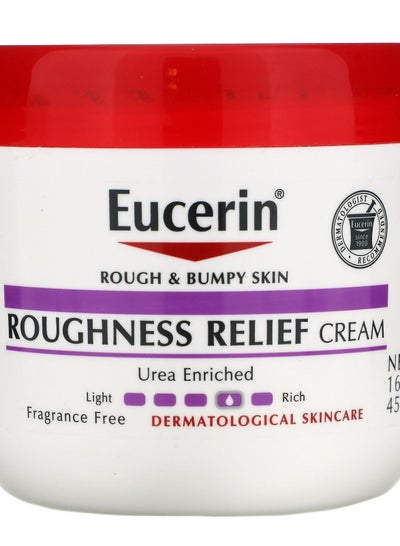 Buy Eucerin Roughness Relief Cream, Fragrance Free, 16 oz 454 g in Saudi Arabia