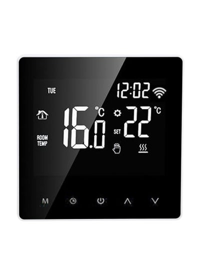 Buy Smart Thermostat, ME81H AC 230V Temperature Controller, WiFi Smart Thermostat, LCD Display, Intelligent Thermostat, Floor Heating Thermostat (16A, White Back and White Press) in UAE