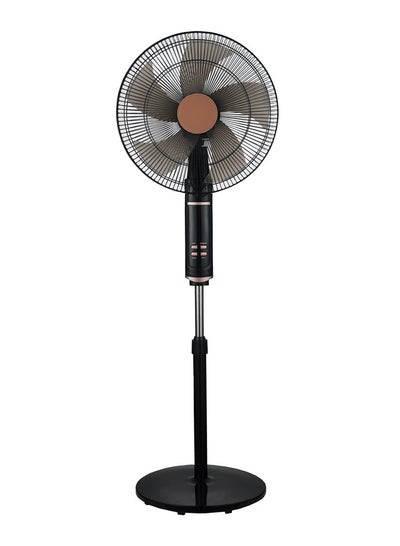 Buy 16 inch 55W Pedestal Stand Fan 90⁰ Oscillation Directions 3 Speed Levels 5 Leaf Blade 7.5H Timer with Remote Control in UAE