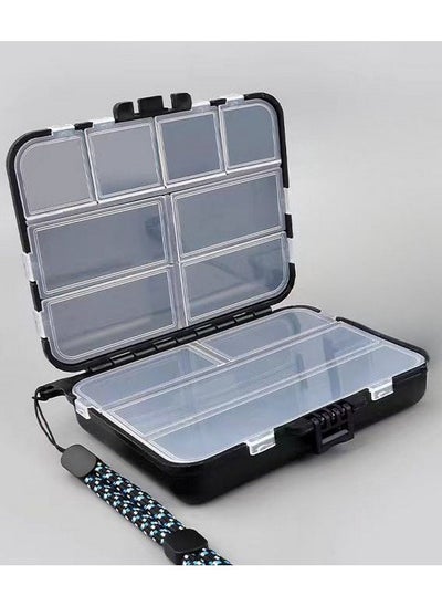 Buy Portable Double-layer Multifunctional Fishing Tackle Box, Lure Accessories Box, Fish Hook Pin Sequin Storage Box in Saudi Arabia