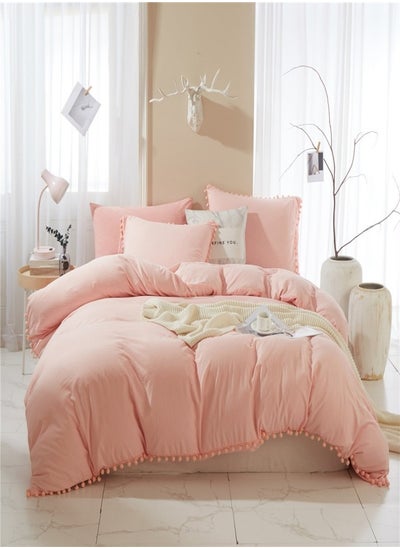 Buy 4-Piece Bedding Comforter Set Queen Pink in Saudi Arabia