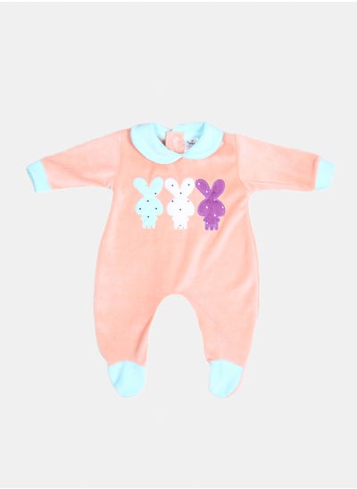 Buy Plush baby jumpsuit with a rabbit drawing in Egypt