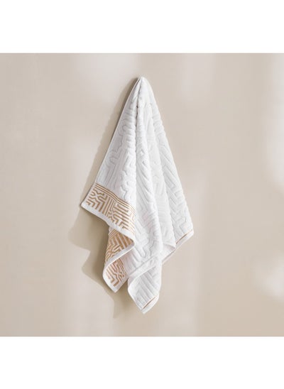 اشتري Skyline Mirage Lurex Patterned Cotton Hand Towel 90 x 50 cm في السعودية