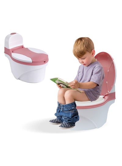 Buy Potty Seat, Kids Potty Training Toilet with PU Cushion, Training Potty Chair for Toddlers(Pink) in Saudi Arabia