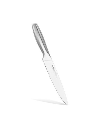 Buy 6.5" Slicing Knife Bergen With Hollow Handle Stainless Steel Modern Houseware Knife L 29x8 X H 3cm Silver in UAE