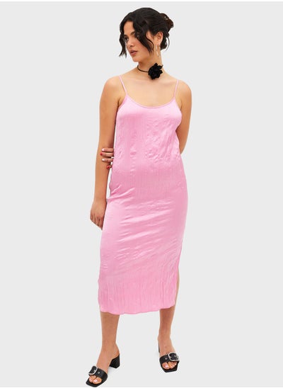 Buy Strappy Side Slit Dress in UAE