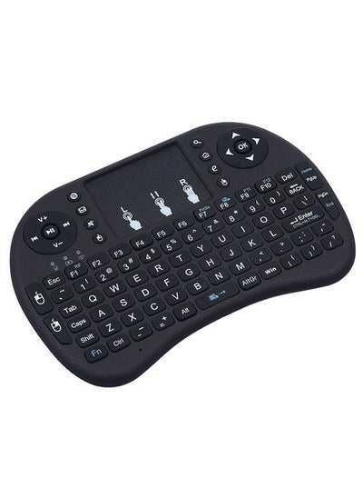 اشتري i8 keyboard 2.4G flying squirrel mini wireless keyboard dry battery lithium battery three-color backlight marquee في الامارات