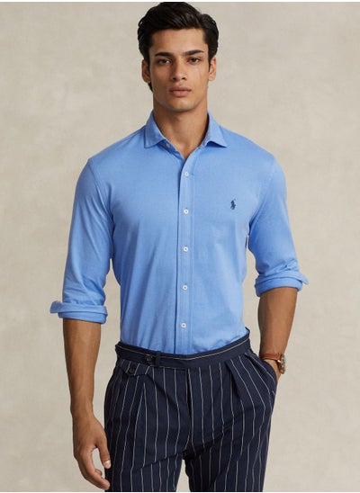 Buy Logo Button Down Slim Fit Shirt in Saudi Arabia