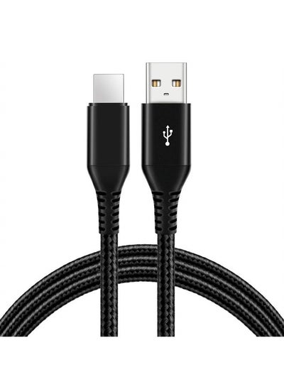 Buy USB C Cable 15ft, Extra Long USB Type C Fast Charging Cable Durable Nylon Braided USB A to USB C Cable Compatible with Samsung S10/S9/S8/S7/S20/A10/A20/A50/A51/Note9/Note8, LG V50 V40 V20, Black in UAE