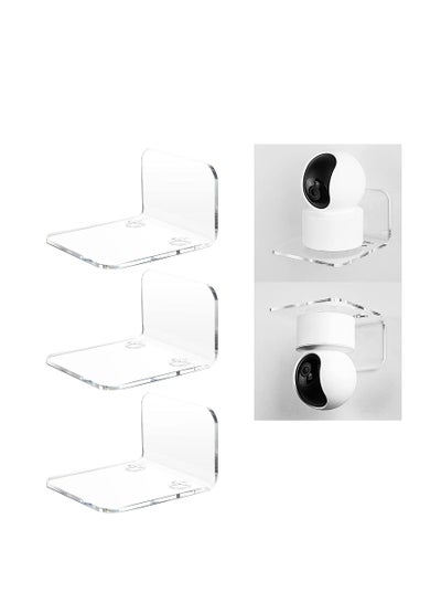 Buy Acrylic Floating Wall Shelves Set of 3 for Security Cameras  Baby Monitors Speakers in UAE