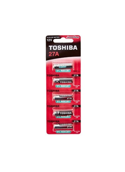 Buy Pack Of 5 - Alkaline Batteries 27A 12V in UAE