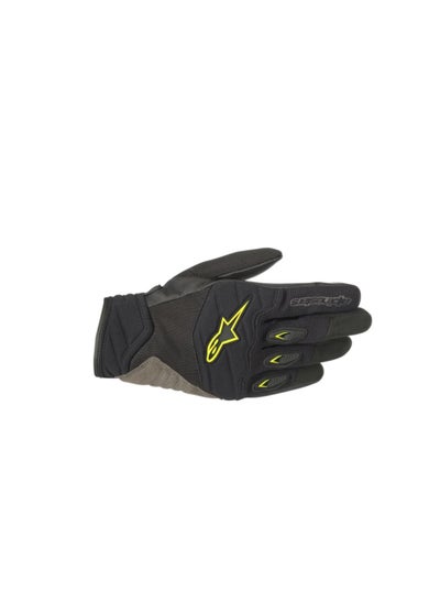 اشتري ALPINESTARS SHORE GLOVES-BLACK/YELLOW Small في الامارات