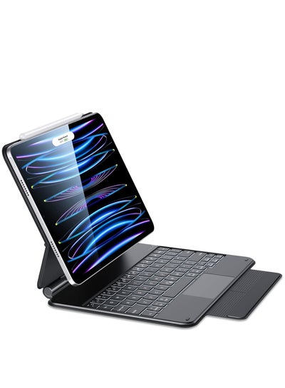 Buy Rebound Magnetic Keyboard Case, iPad Case with Keyboard Compatible with iPad Pro 11/iPad Air 5/4, Easy-Set Floating Cantilever Stand, Precision Multi-Touch Trackpad, Backlit Keys, Black in UAE