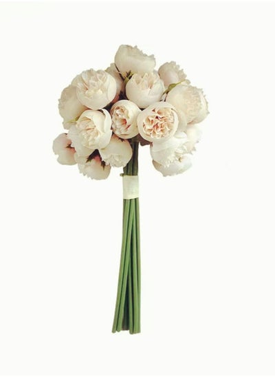 اشتري 1 Bunch of Artificial Decorative Flowers Wedding Home Decoration 18 x 28 cm في الامارات