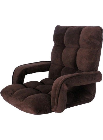 Buy Camping floor chair, sponge padded with velvet quality, with adjustable back in Saudi Arabia
