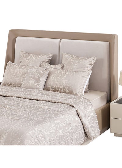 Buy Franco 7-Piece Comforter Set, Ivory - 260x240 cm in UAE