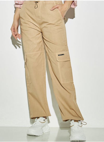 Buy Drawstring Detailed High Waist Pant in Saudi Arabia