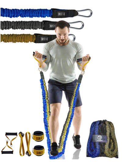 Buy Resistance Bands Set, Exercise Bands with Handles, Door Anchors, Legs Ankle Straps for Resistance Training, Physical Therapy - Power Bands with Carry Bag - Workout Bands for Home Workout in Saudi Arabia