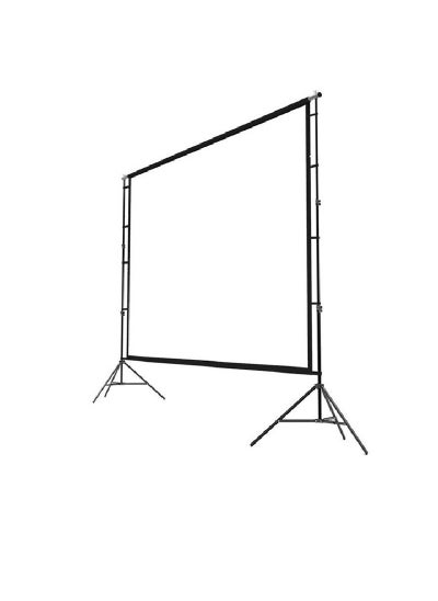 Buy 100 inch 16:9 Outdoor and Indoor Portable Projector Screen with 2M High Tripod Stands in UAE