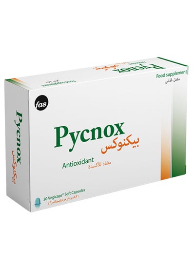 Buy Pycnox Antioxidant Food Supplement - 30 Vegicaps in Saudi Arabia