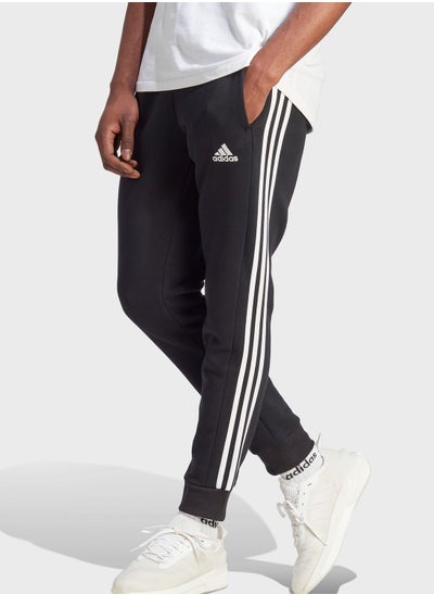 Buy 3-Stripes Fleece Tapered Cuff Pants in UAE