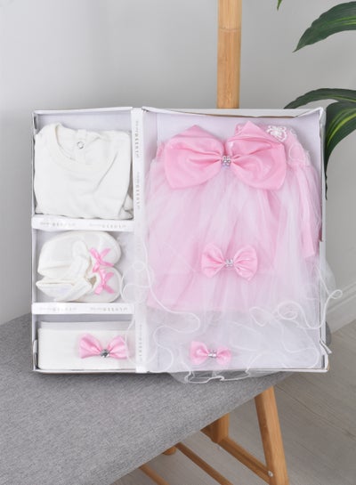 Buy 4-Piece Baby Dress Gift Set in Saudi Arabia