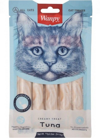 Buy Wanpy Creamy Cat Treat With Tuna 70 gr in Egypt