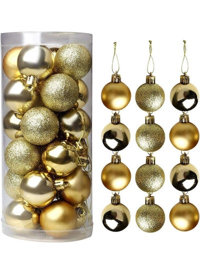 Buy Christmas Baubles For Christmas Tree 24 Pcs in Egypt