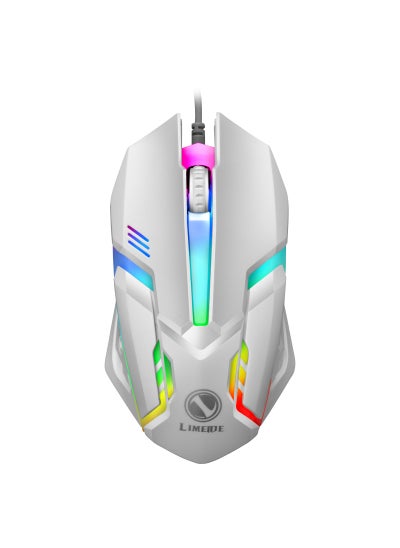 Buy GTX300 Wired Gaming Keyboard Mouse Combo with Rainbow LightS1 luminous single mouse White S1 luminous single mouse White in Saudi Arabia