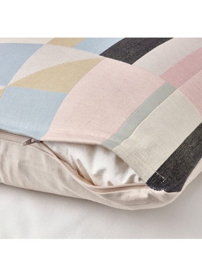 اشتري Cushion cover, light beige/multicolour, 50x50 cm في السعودية