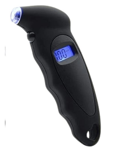 Buy Digital Tyre Air Pressure Gauge Tester Tool, Black in Saudi Arabia