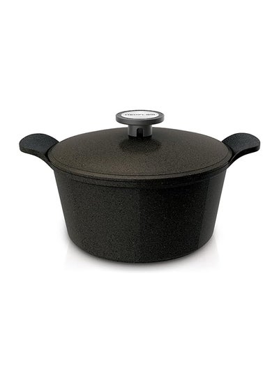 اشتري 1Piece Casserole, 28 cm Diameter, Black Marble في مصر