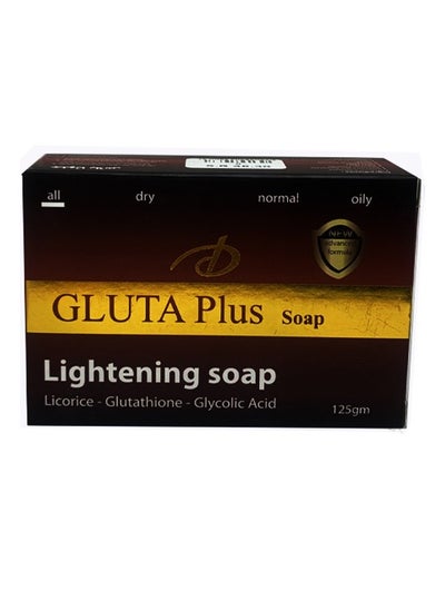 Buy Gluta Plus Lightening soap with licorice And Glutathione Glycolic Acid 125 grams in Saudi Arabia