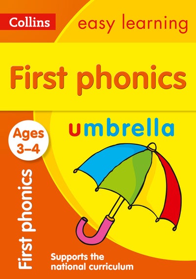 Buy First Phonics Ages 3-4 Paperback English by Collins Easy Learning - 42356 in UAE