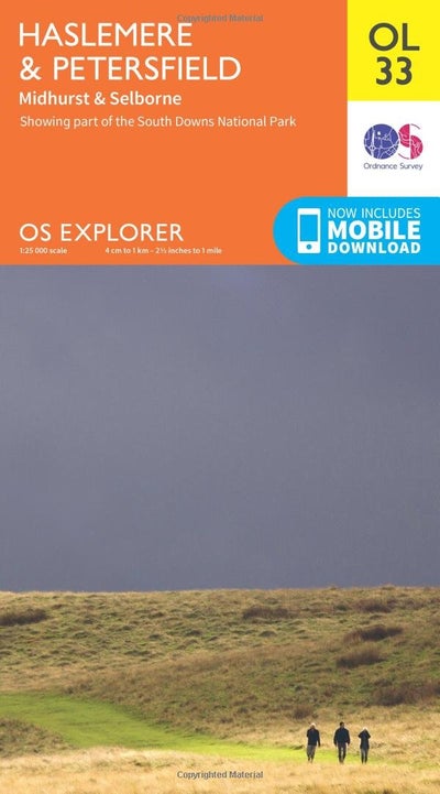 اشتري OS Explorer OL33 Haslemere & Petersfield (OS Explorer Map) May 2015 Edition خريطة في الامارات