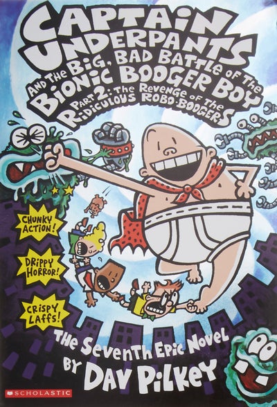 اشتري Captain Underpants And The Big, Bad Battle Of The Bionic Booger Boy Reissue Edition غلاف ورقي عادي في الامارات