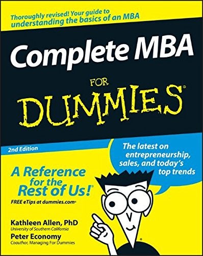 Buy Complete MBA For Dummies - Paperback English by Kathleen Allen - 39451 in UAE