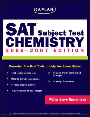 اشتري Kaplan SAT Subject Test 2006-2007: Chemistry Revised Edition غلاف ورقي عادي في الامارات