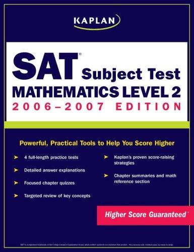 Buy Kaplan SAT Subject Test 2006-2007: Mathematics Level 2 printed_book_paperback english - 28/02/2006 in UAE