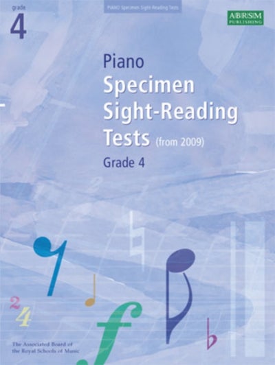 Buy Piano Specimen Sight-Reading Tests - Grade 4 printed_book_loose_leaf english - 7/3/2008 in UAE