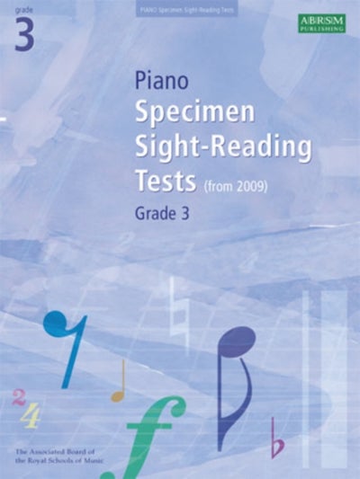 اشتري Piano Specimen Sight-Reading Tests - Grade 3 أوراق متحركة في الامارات