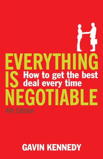 اشتري Everything Is Negotiable غلاف ورقي عادي في الامارات