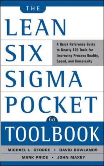 Buy Lean Six Sigma Pocket Toolbook printed_book_paperback english in UAE