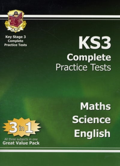 اشتري Ks3 Complete Practice Tests - Science Maths And English غلاف ورقي عادي في الامارات