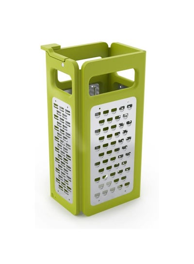 Buy Fold-Flat Grater 4 In 1 Box Grater Green/Silver in Egypt